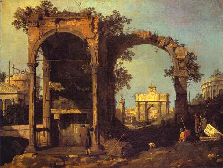 Capriccio: Ruins and Classic Buildings. 1730