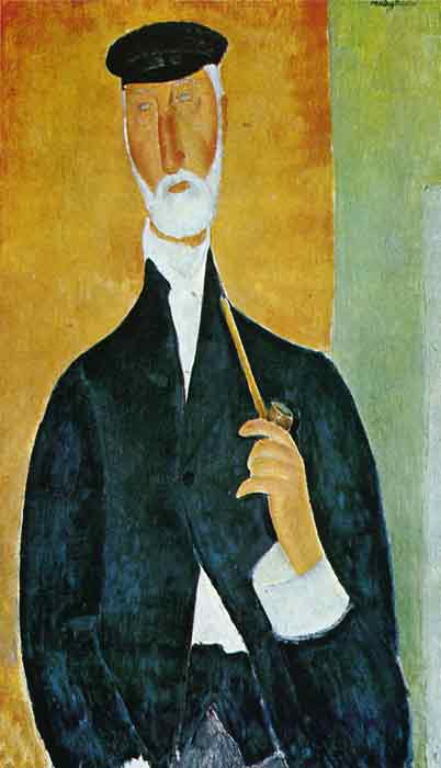 Man with Pipe, 1918