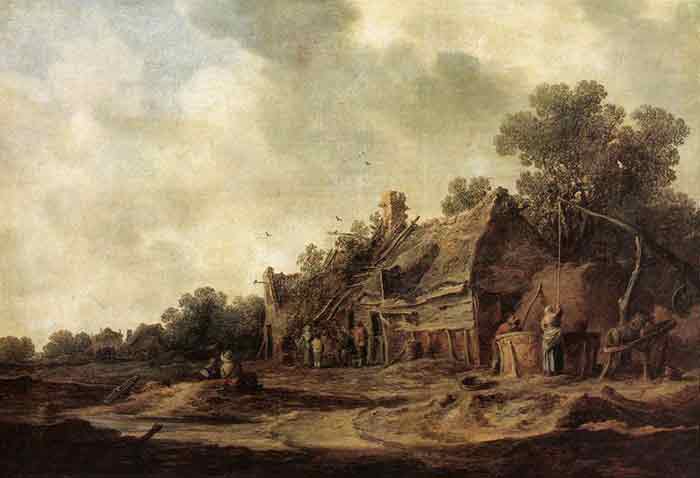 Peasant Huts with a Sweep Well, 1633