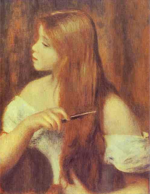 Young Girl Combing Her Hair. 1894