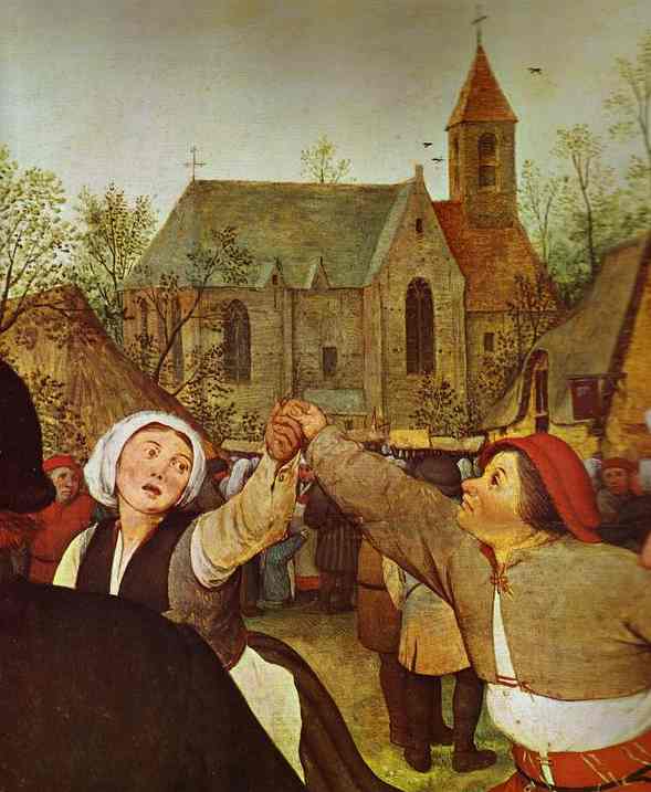 The Peasant Dance. Detail. 1567