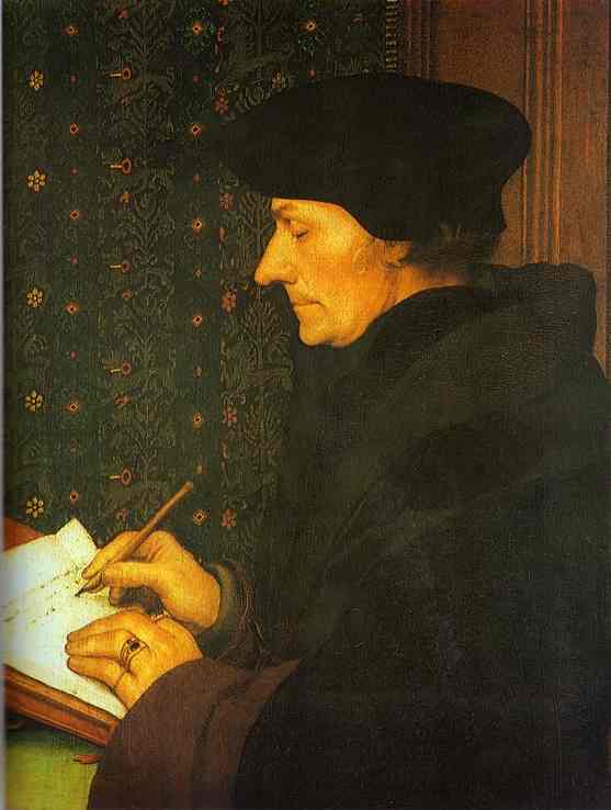 Portrait of Erasmus. 1523