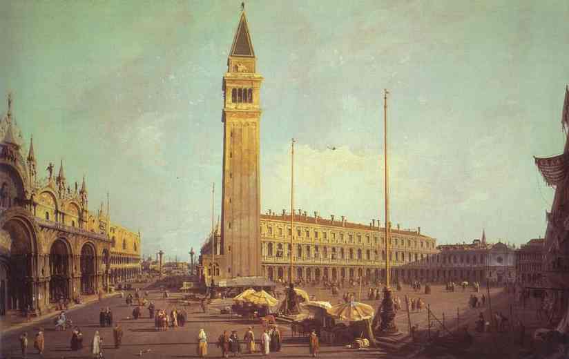 Piazza San Marco: Looking South-West. 1750