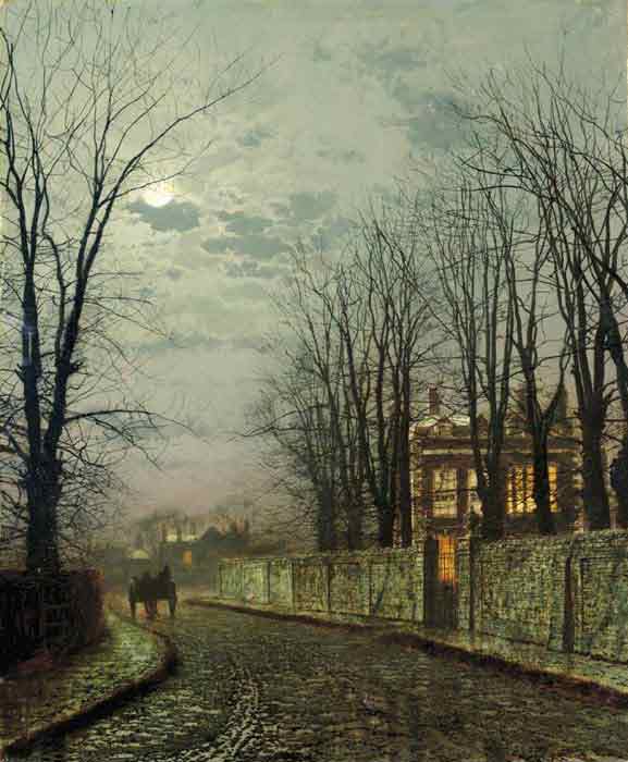 A Wintry Moon, 1886