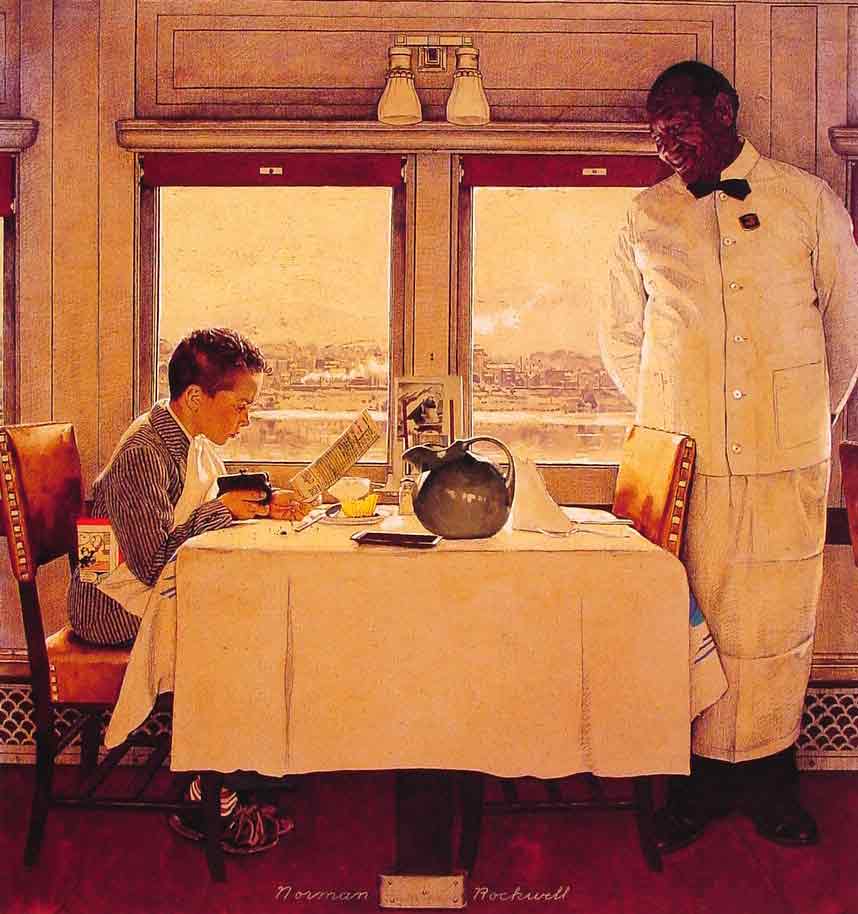 Boy in a Dining Car,1947