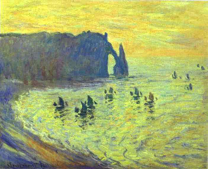 Cliffs at Etretat 1886.