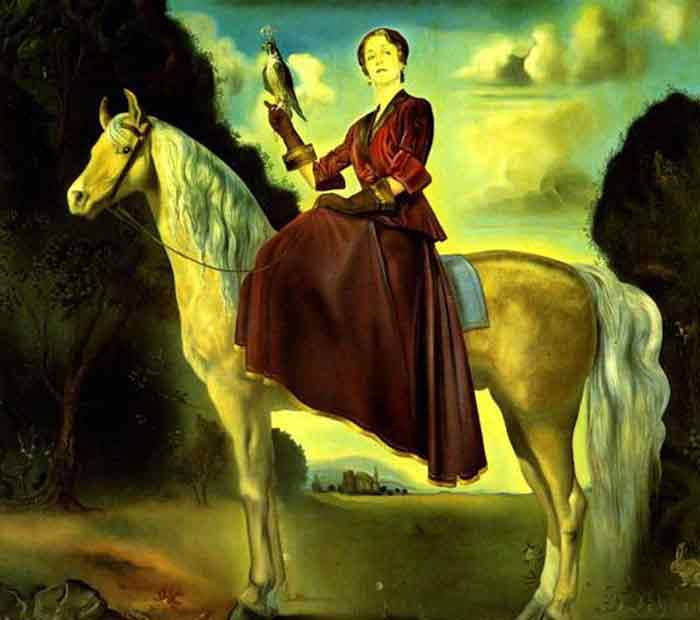 Equestrian Fantasy - Portrait of Lady Dunn, 1954