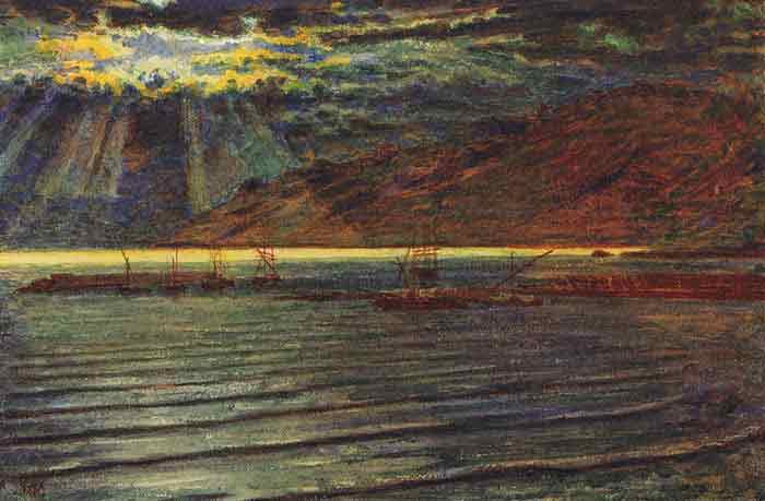 Fishingboats by Moonlight