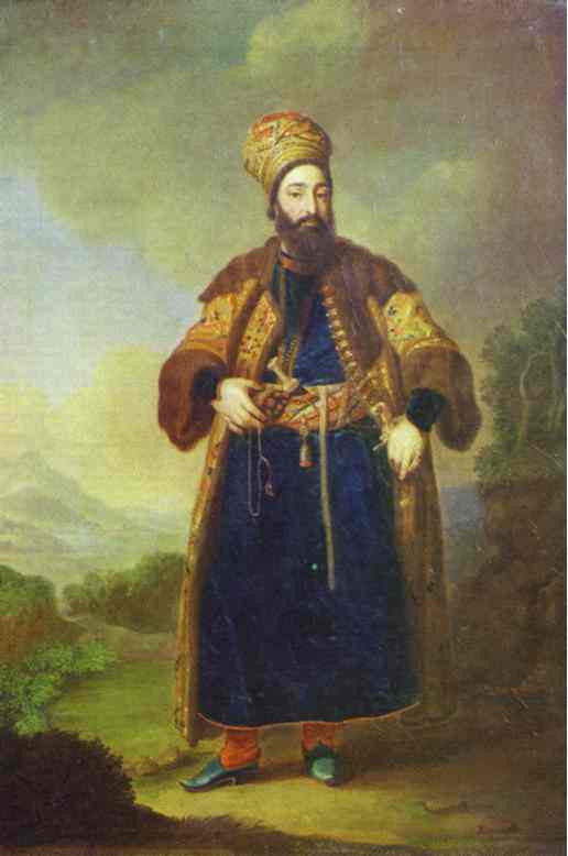 Portrait of Murtaza-Kuli-Khan. Study. 1796