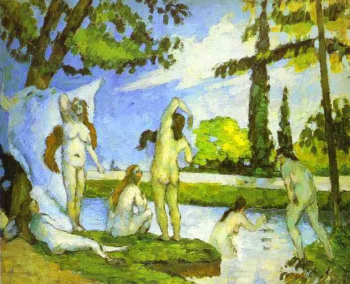 Six Women Bathing. c. 1874