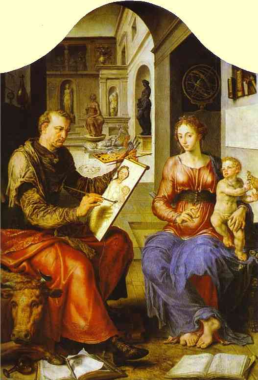 St. Luke Painting the Virgin. c. 1545