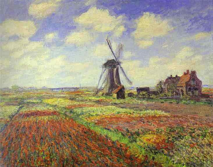 Tulip Fields in Holland. 1886.