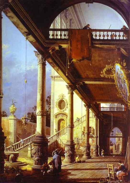 Capriccio of Colonade and the Courtyard of a Palace. 1765