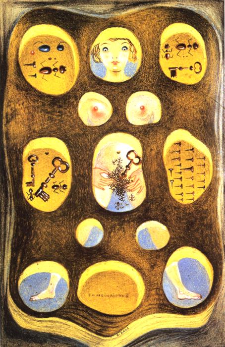 Combinations (or The complete dalinian phantasm: hunts, keys, nails etc.). 1931