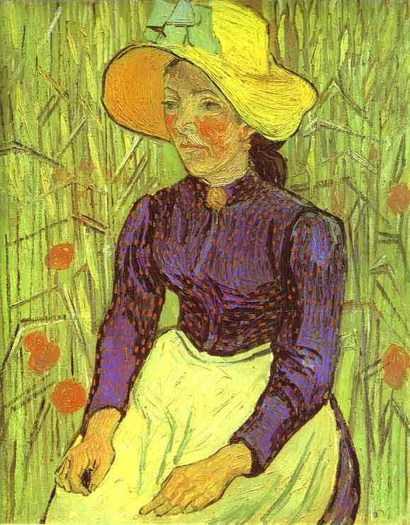 Peasant Woman with Straw Hat. Auvers-sur-Oise. June 1890