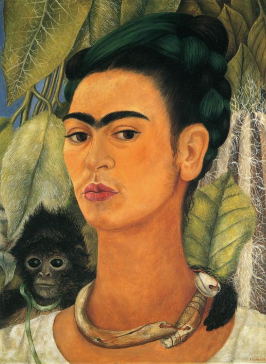 Self-Portrait with Monkey. 1938