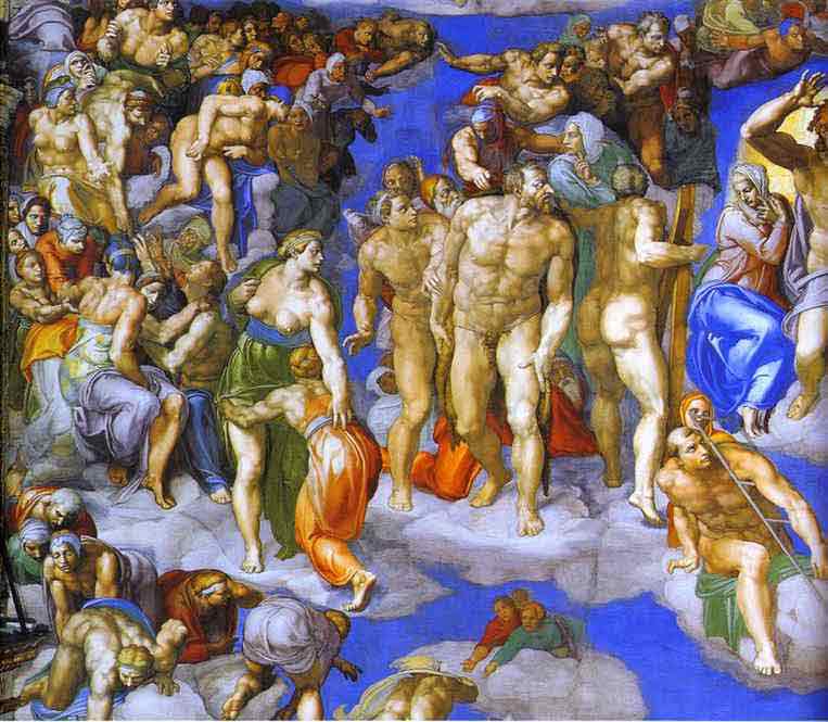 The Last Judgment (detail). 1534-1541