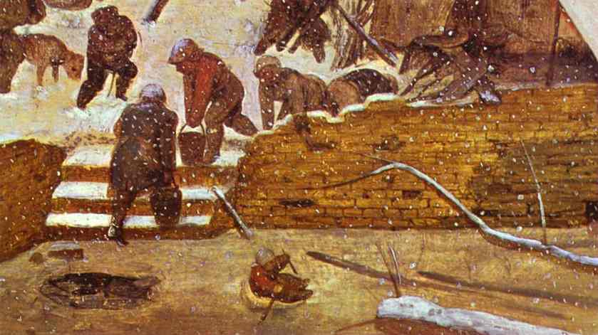 Adoration of the Magi in Winter Landscape. Detail. 1567