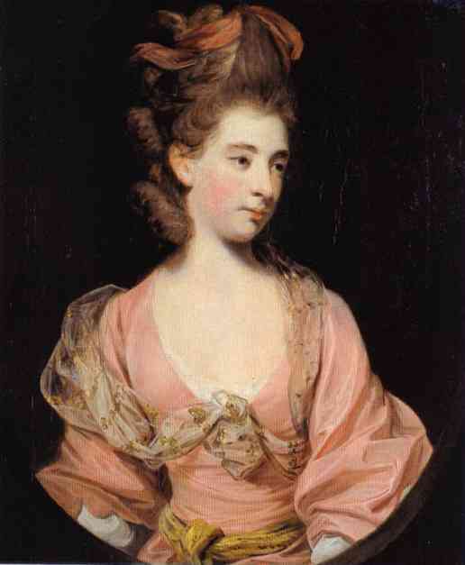 Oil painting:Lady in Pink, said to be Mrs. Elizabeth Sheridan.