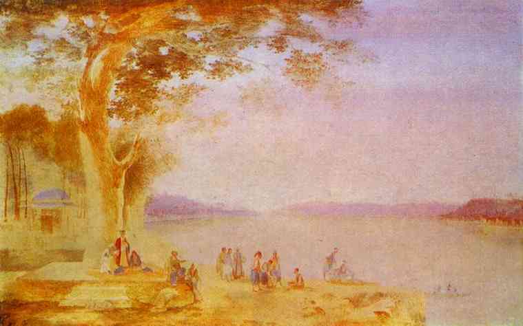 Oil painting:Oriental Landscape. 1820