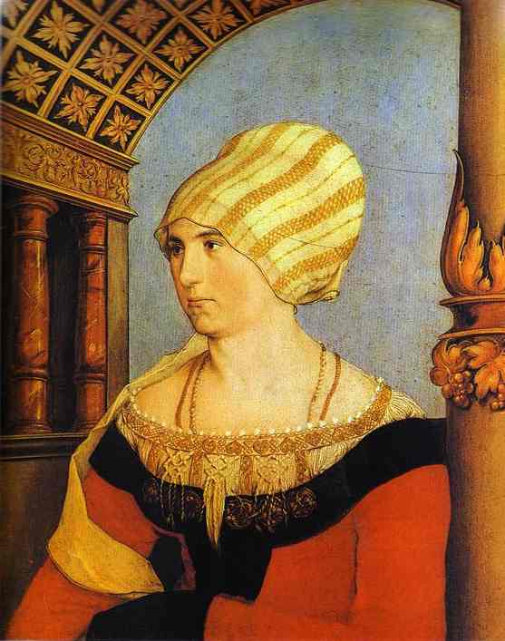 Oil painting:Portrait of Dorothea Kannengiesser. 1516