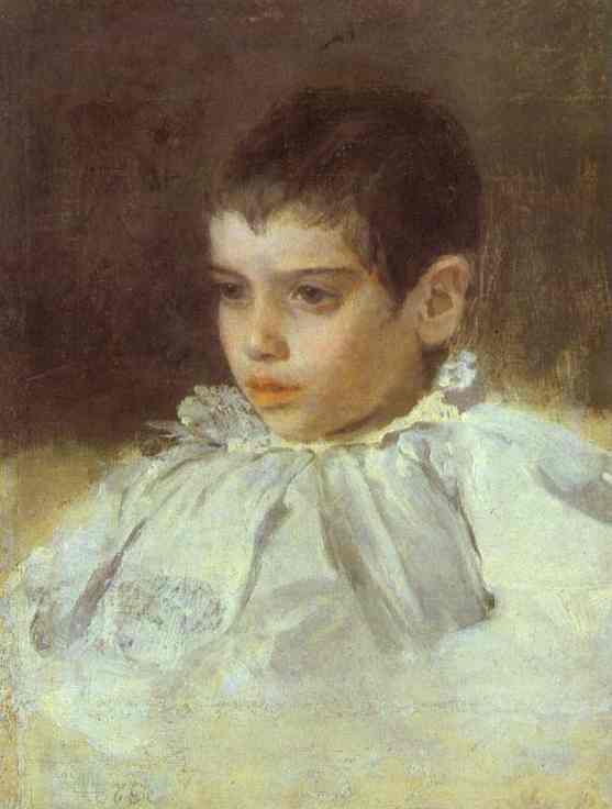 Oil painting:Portrait of Lialia (Adelaida) Simonovich. 1880