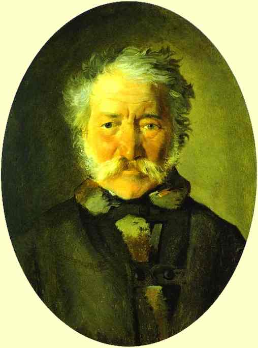 Oil painting:Portrait of Piotr Zabela. 1856