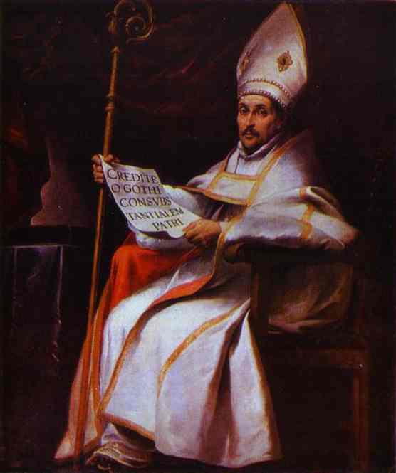 Oil painting:St. Isidor. 1655