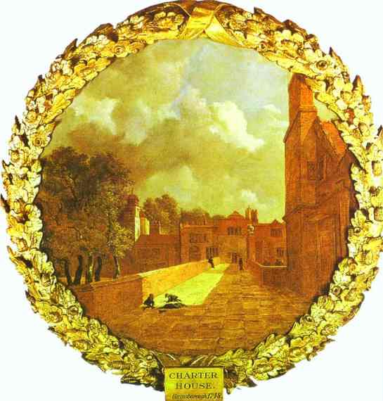 Oil painting:The Charterhouse. Presented to the Foundling Hospital by the artist, 1748
