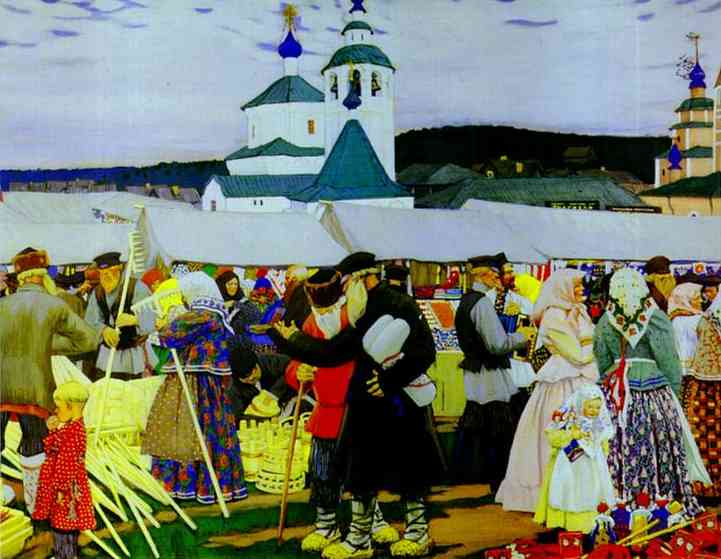 Oil painting: The Fair. 1908