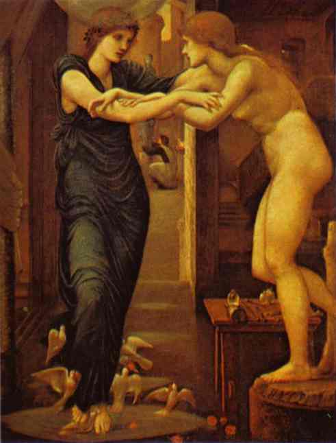 Oil painting:The Godhead Fires. The Pygmalion Series. 1868