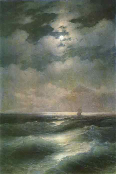 Oil painting for sale:Moonlit Sea, 1878