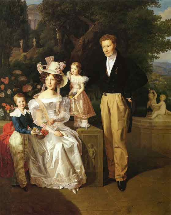 Oil painting for sale:Theodor Joseph Ritter,His Wife and Their Children Theodor and Berta, 1827