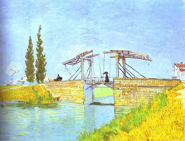 Drawbridge with Lady with Parasol. May 1888