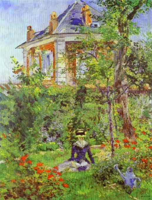 Girl in the Garden at Bellevue. 1880