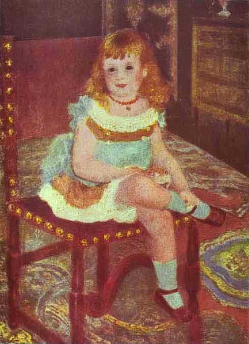 Portrait of Georgette Charpentier on a Chair. 1878