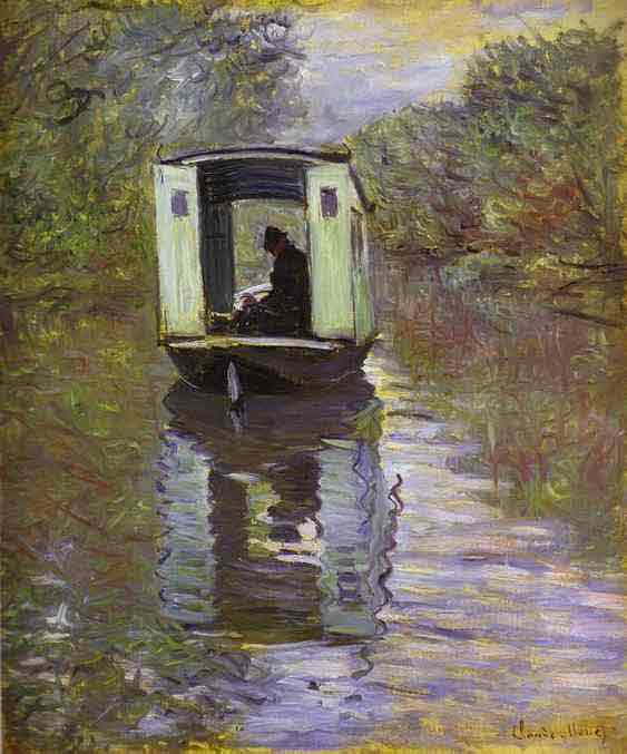 The Boat Studio (Le bateau-atelier). 1876.