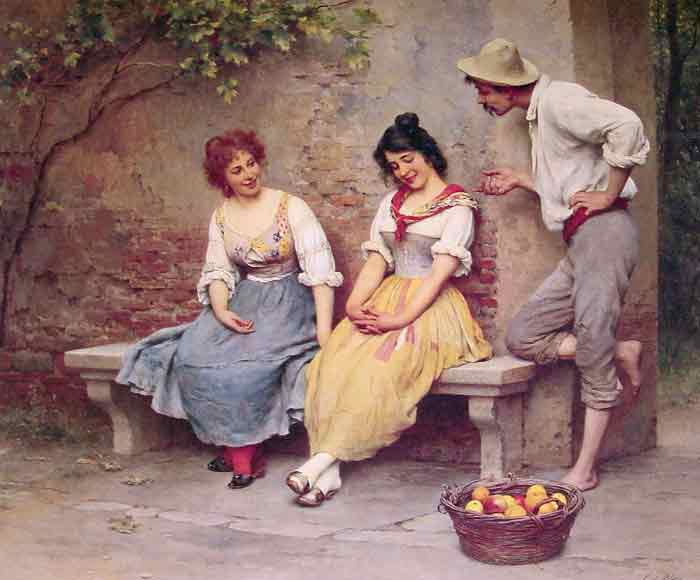Oil painting for sale:The Flirtation, 1904