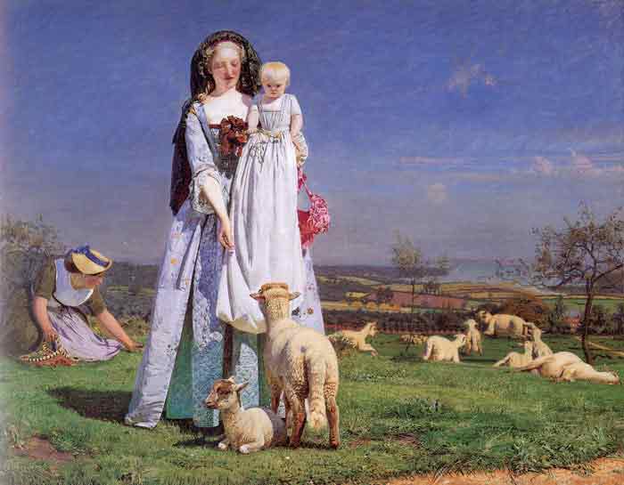 Oil painting for sale:The Pretty Baa-Lambs, , 1851-1859