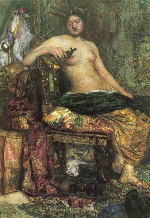 Oil painting for sale:A Posing Woman, 1883