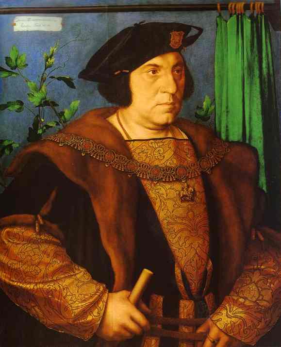Oil painting:Portrait of Sir Henry Guildford. 1527