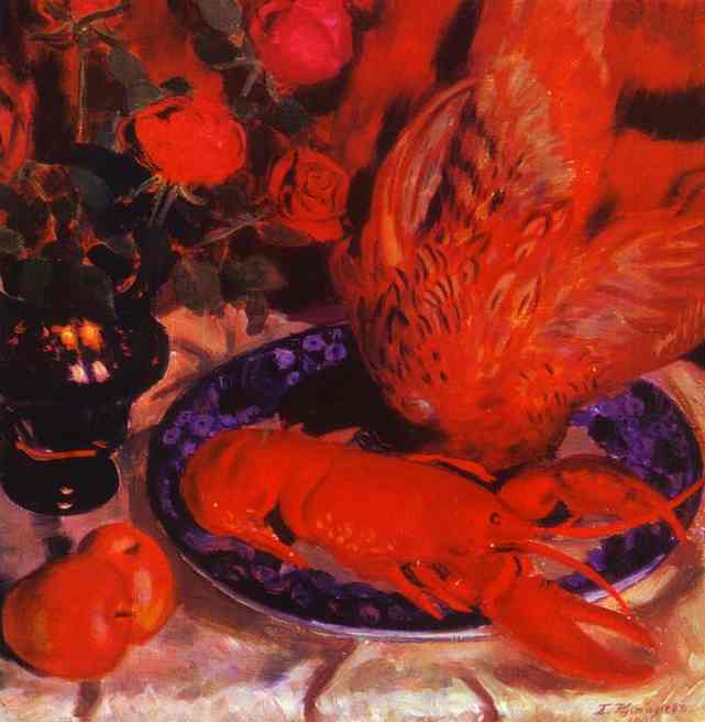 Oil painting: Still-Life with Pheasant. 1914