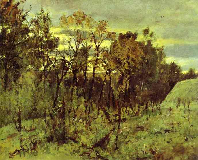 Oil painting:Autumn Evening. Domotcanovo. 1886