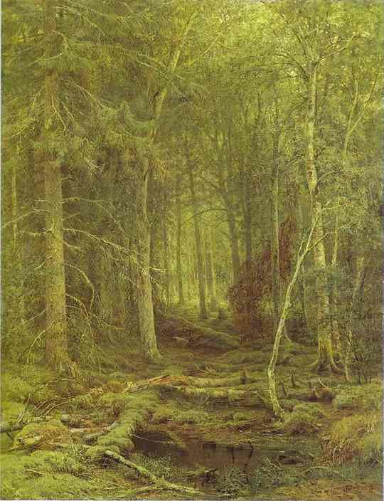 Oil painting:Backwoods. 1872