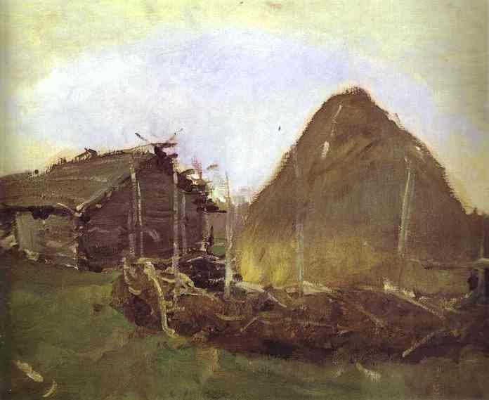 Oil painting:Haystack. 1901