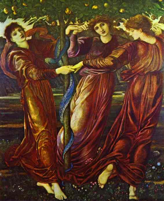 Oil painting:The Garden of Hesperides. 1870