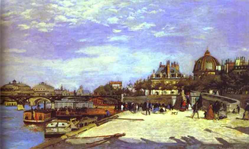Oil painting:The Pont des Arts, Paris. 1867