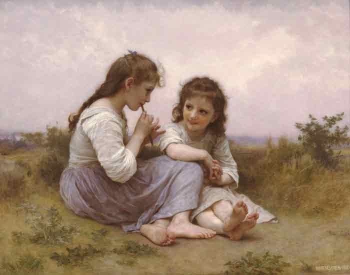 Oil painting for sale:Idylle Enfantine [A Childhood Idyll], 1900