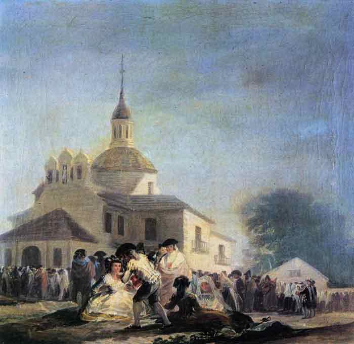 Oil painting for sale:Pilgrimage to the Church of San Isidro, 1788