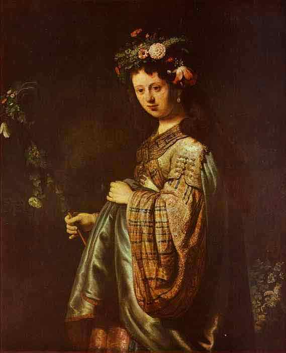 Saskia as Flora. 1634